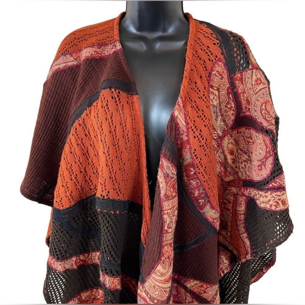 Chico's Patchwork Wrap Shawl - image 5